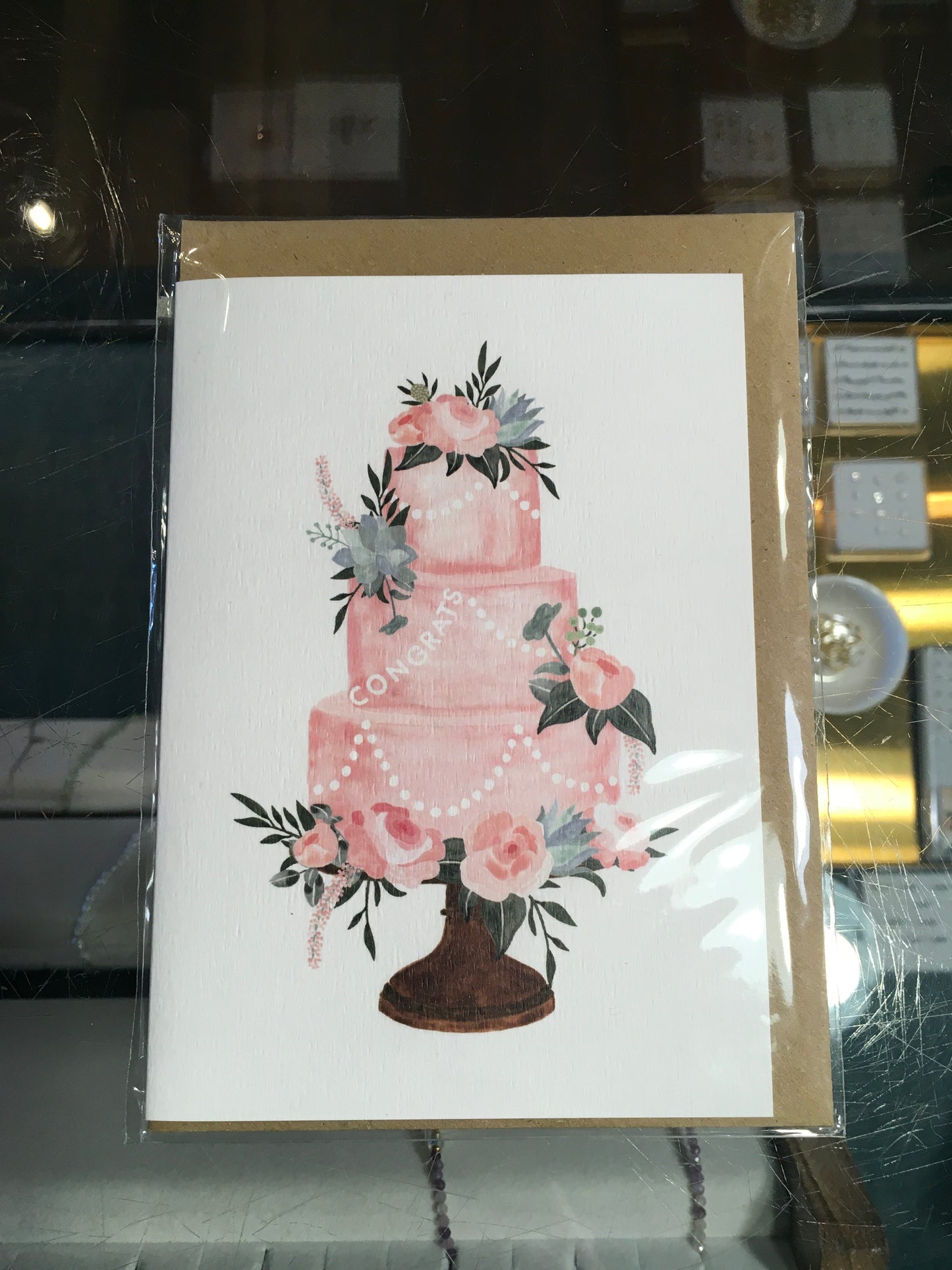 Congrats cake card