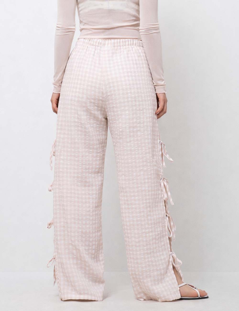 Gingham Cutesy Bow Pants
