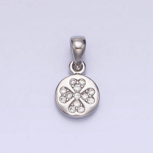 Silver Mini Clover Charm