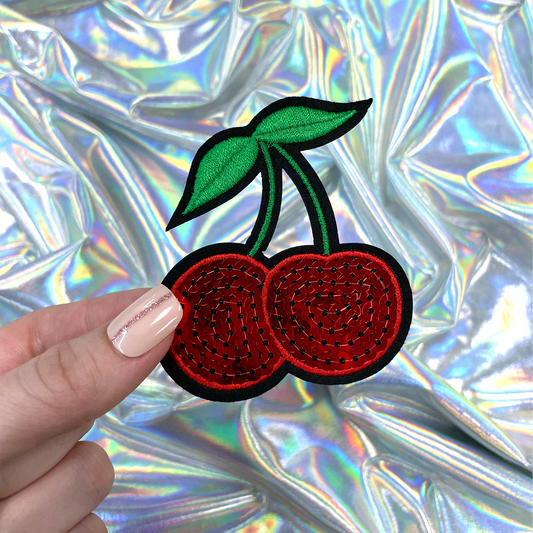 Sequin Cherries Patch