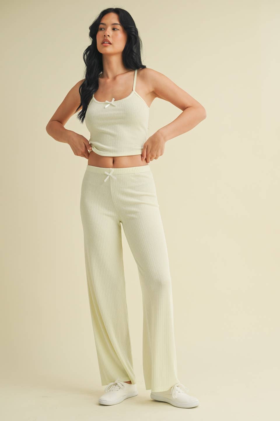 Pointelle Lounge Cami: Mint