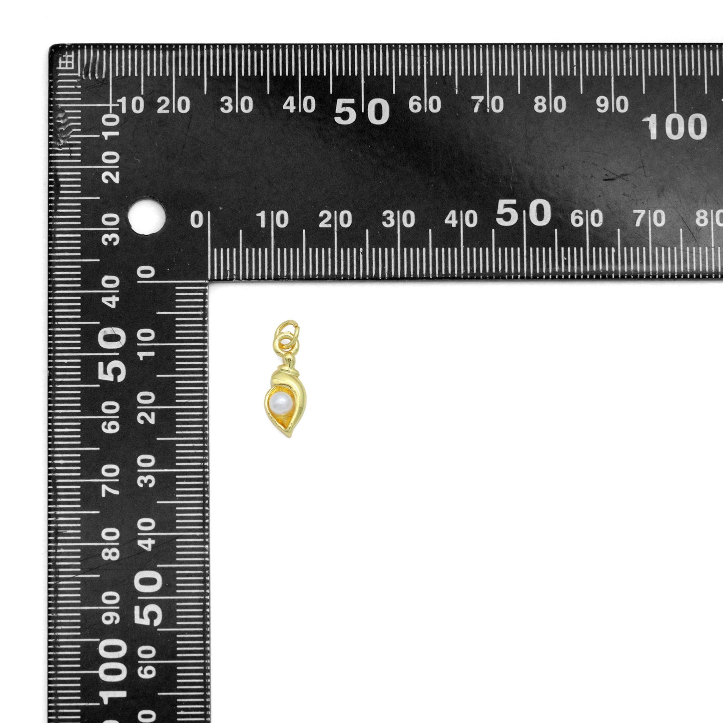 Pearl Conch Shell Charm