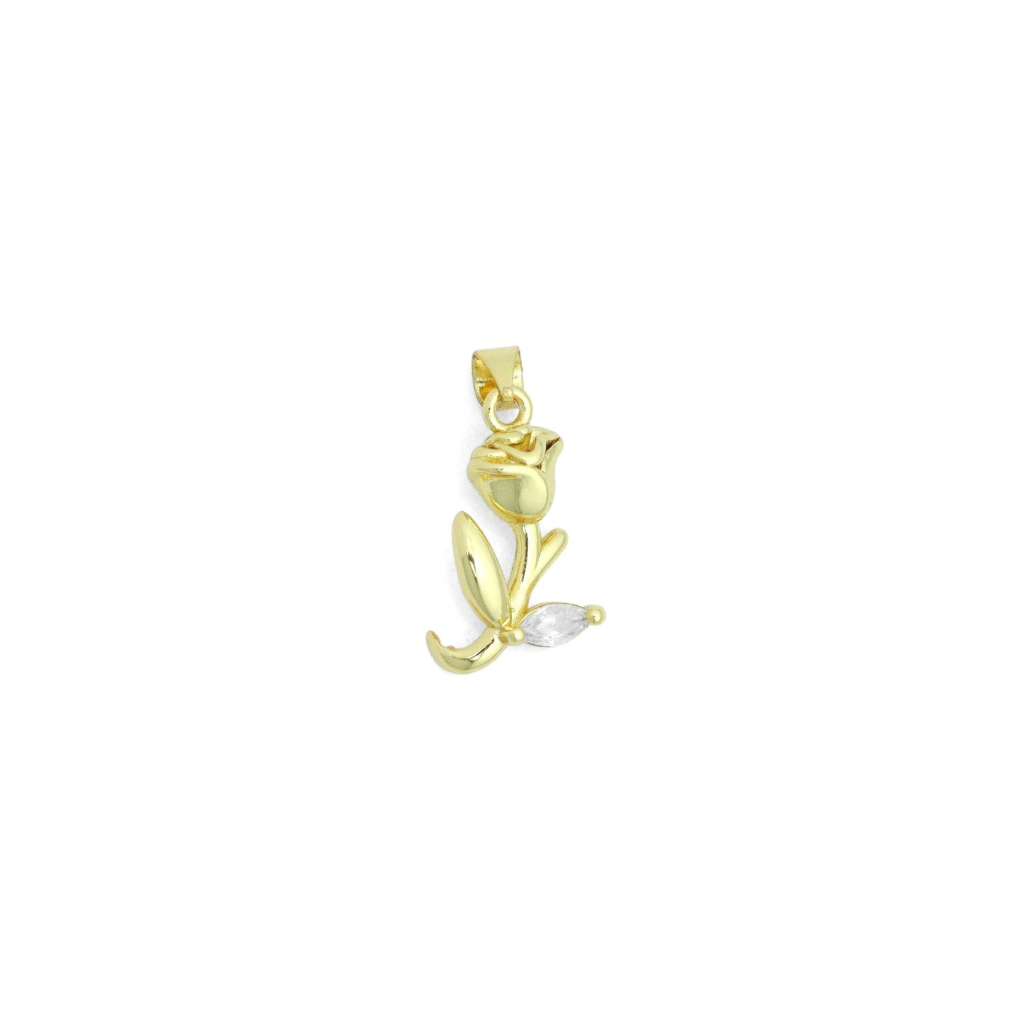 Gold Rose Charm