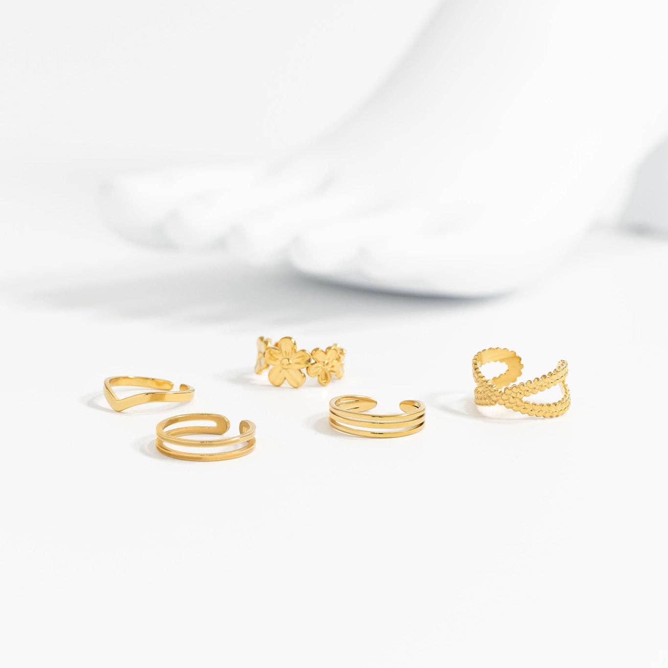 Adjustable Double Bar Toe Ring