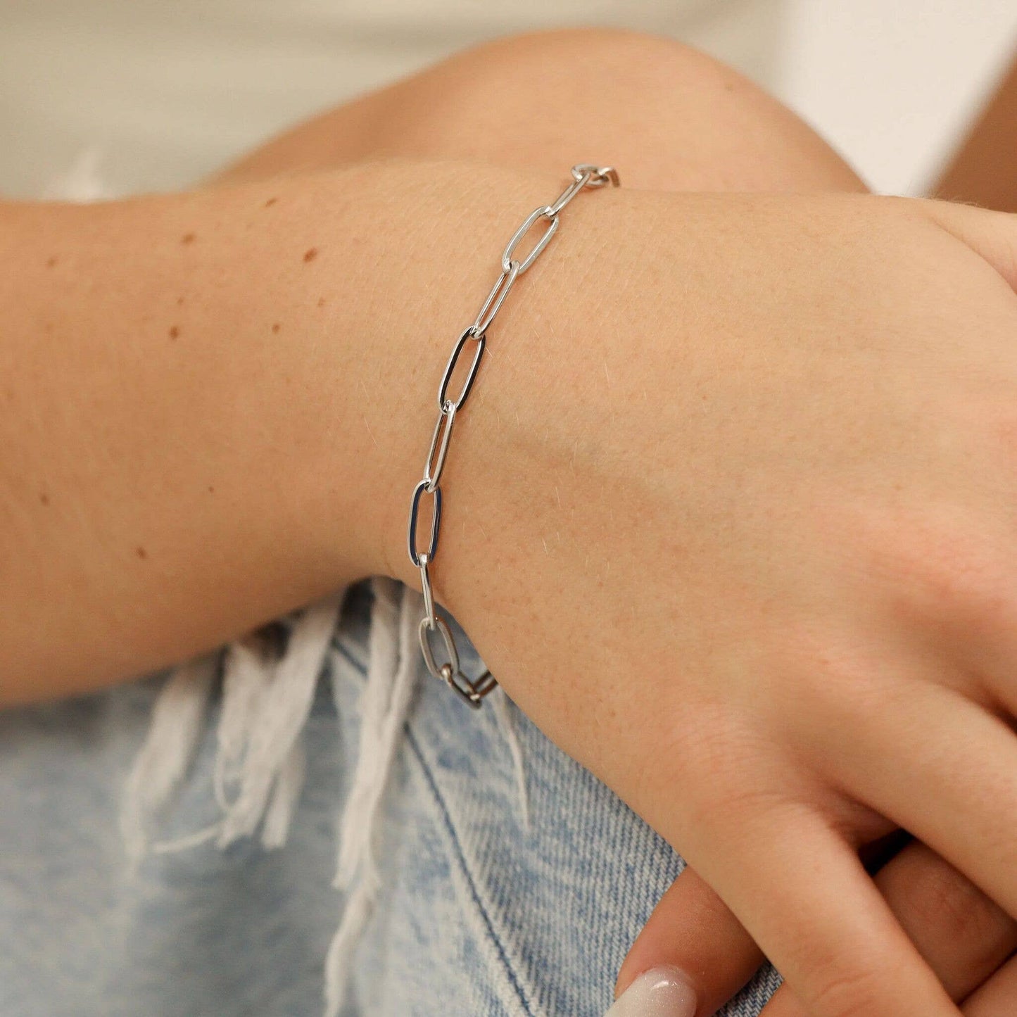 Paperclip Charm Bracelet