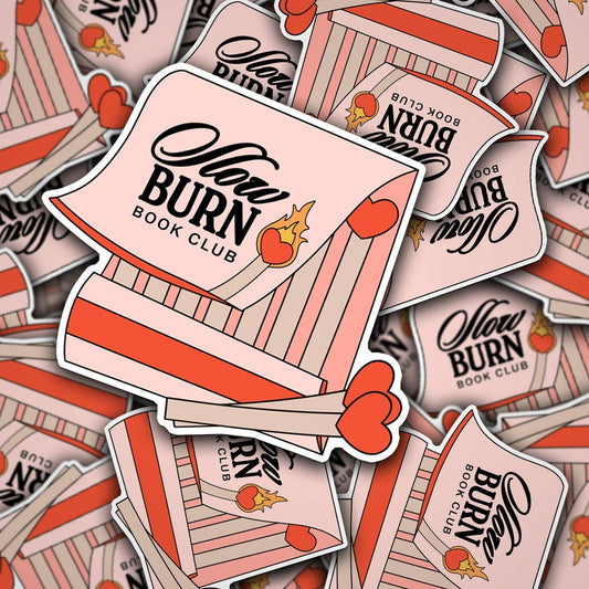 Slow Burn Book Club Sticker