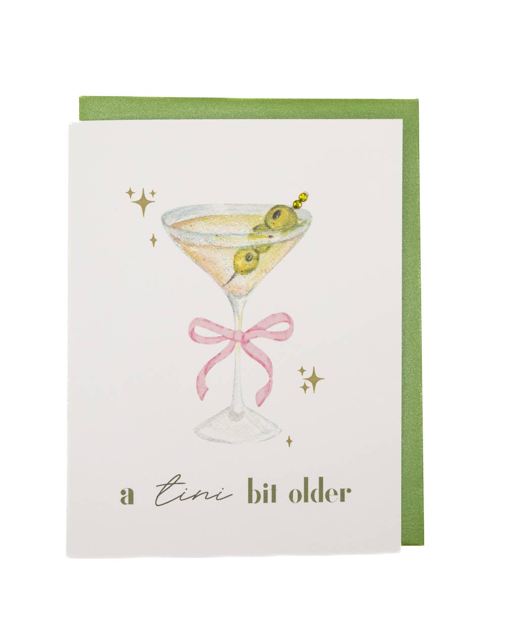'Tini Bit Older' Martini Birthday Card