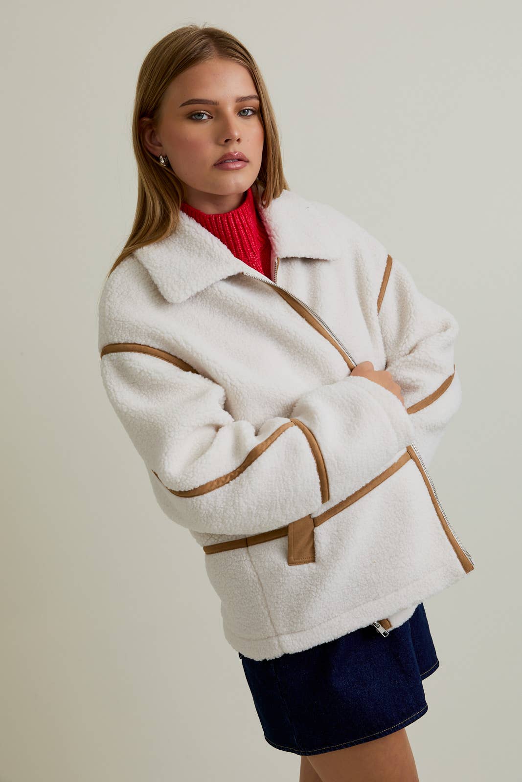 Sherpa & Suede Jacket