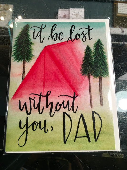 Lost without you card