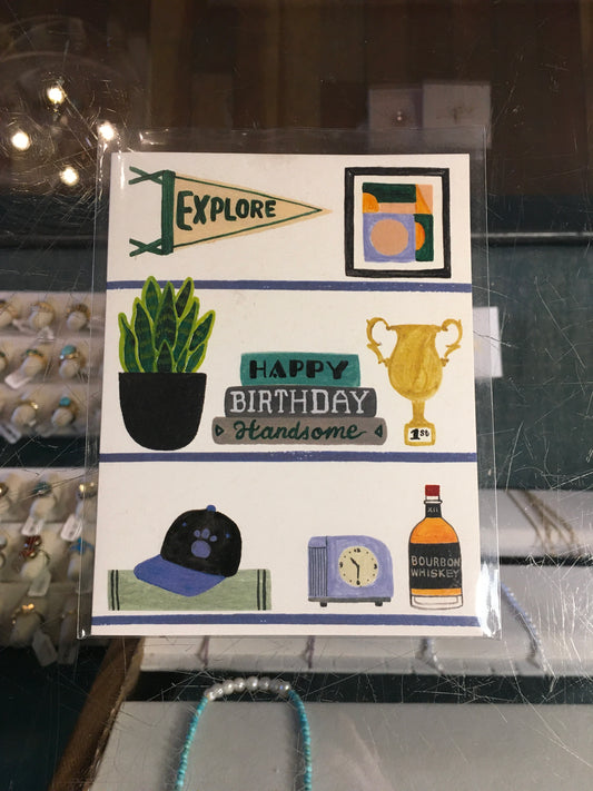Happy birthday handsome card