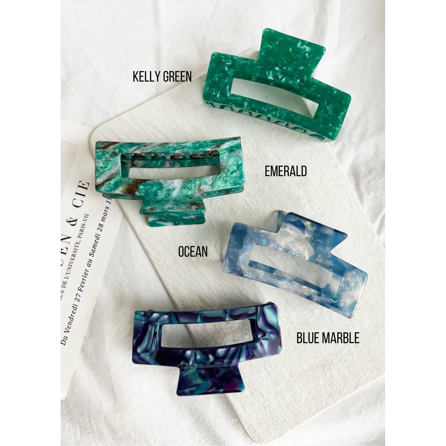 Jumbo 4-Inch Claw Clip: CHESS