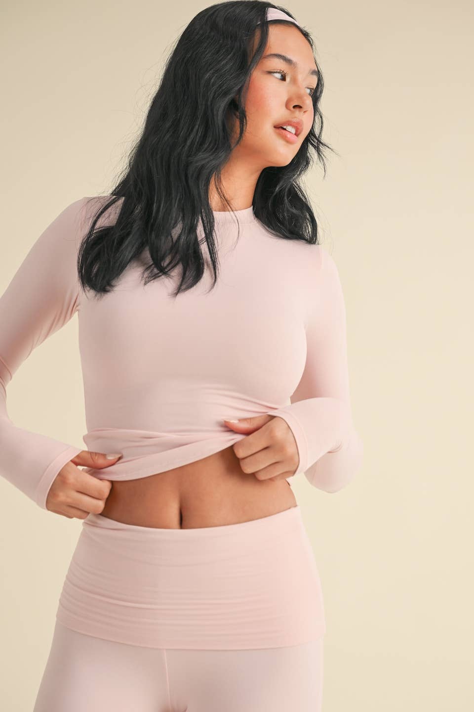 Baby Pink Knit Top
