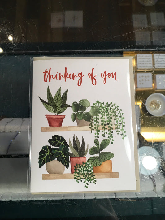 Thinking of you plant card