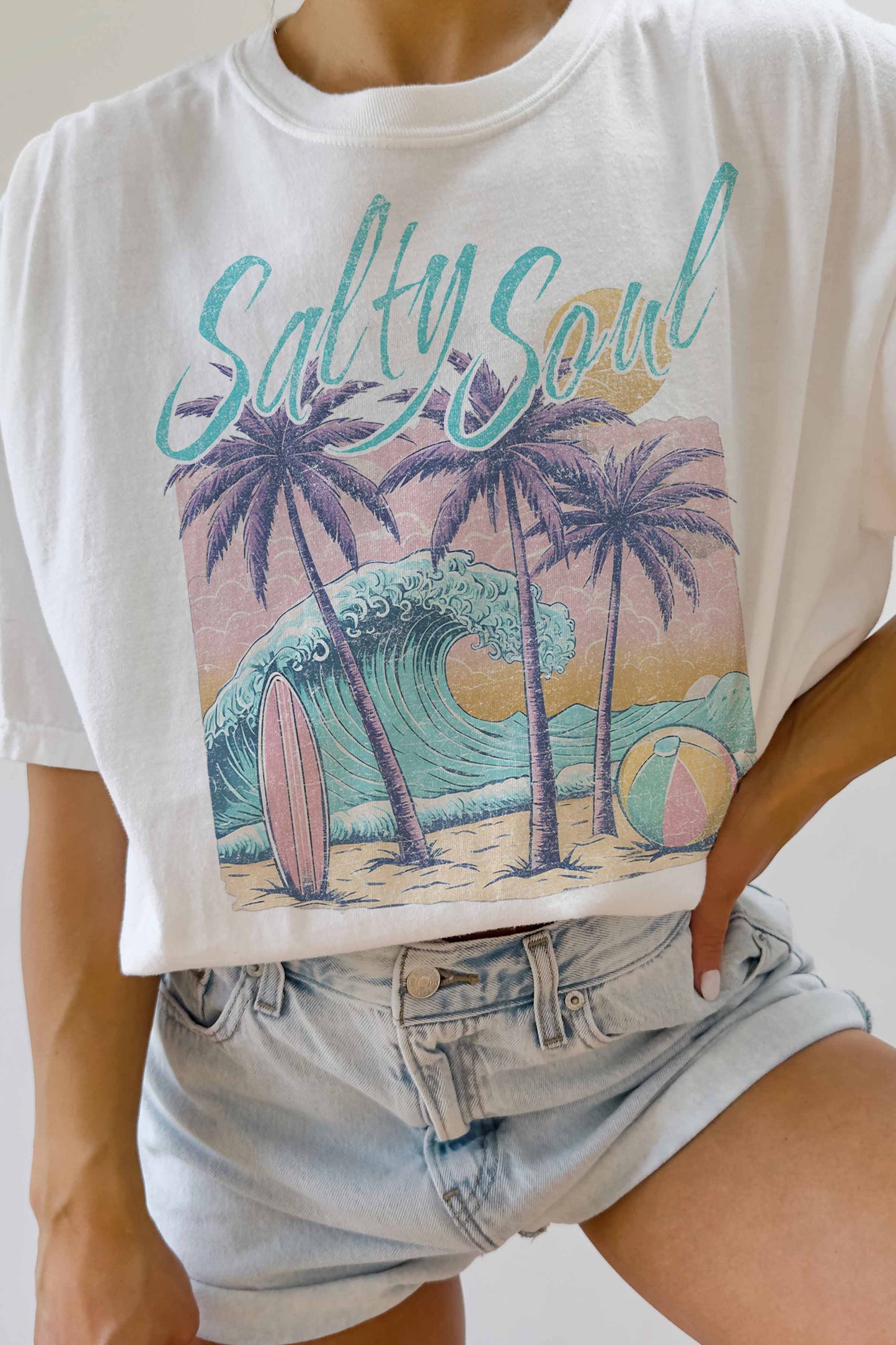 SALTY SOUL OVERSIZED TEE