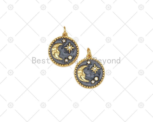 Moon Star Night Sky Charm