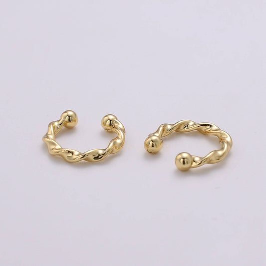 Gold Filled Twist Earcuffs