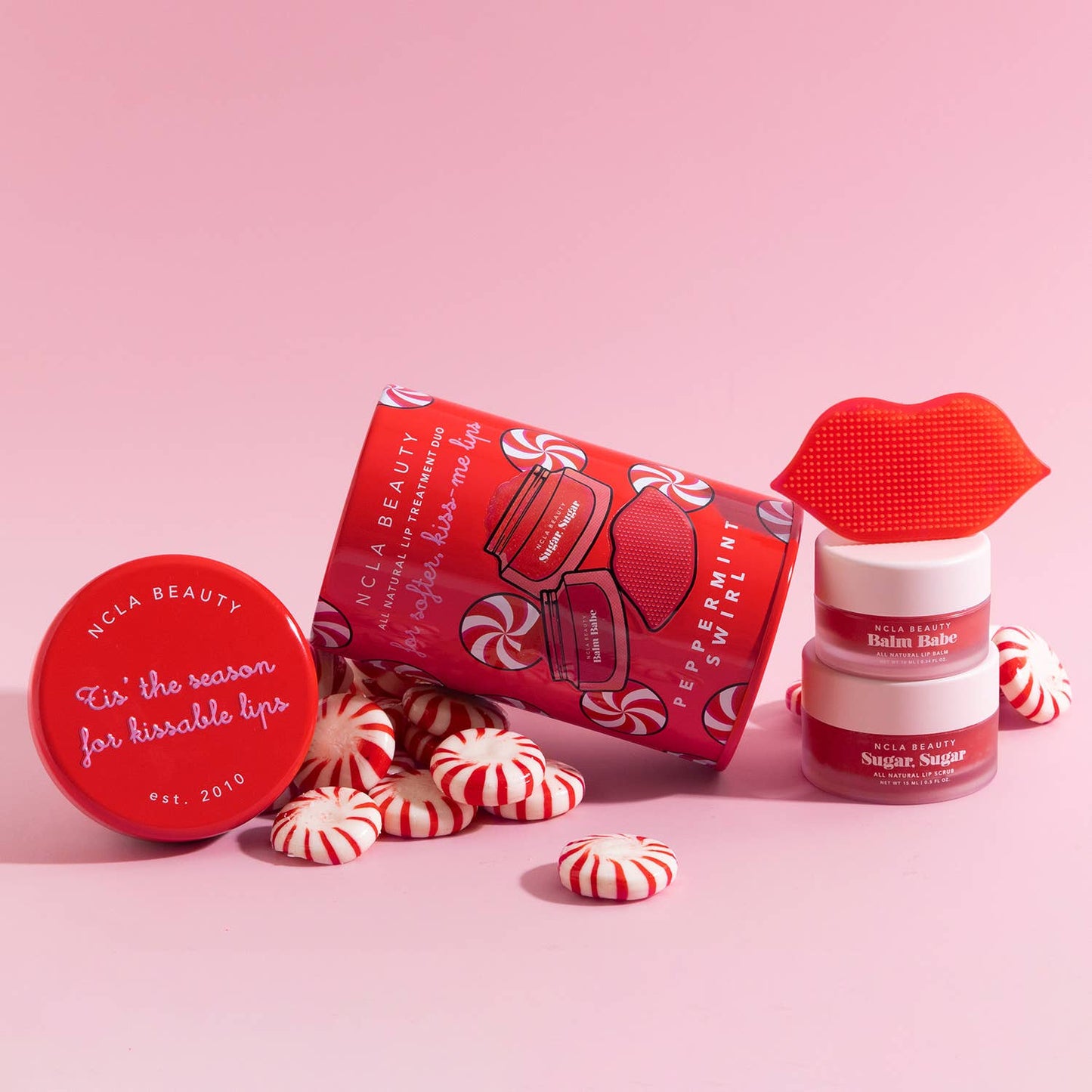 Peppermint Swirl Lip Care Holiday Gift Set