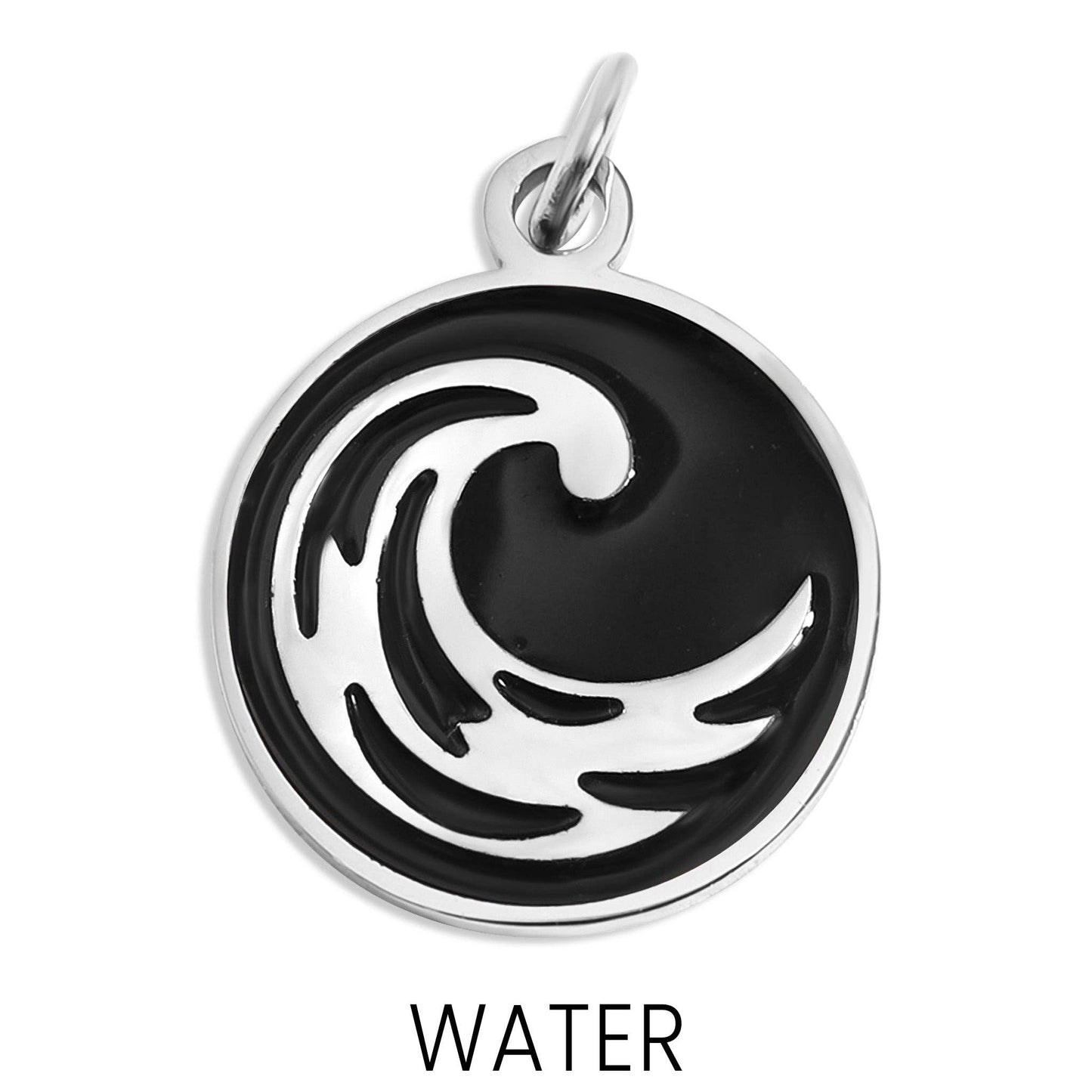 Earth, Fire, Water, & Air Element Charm- Gold