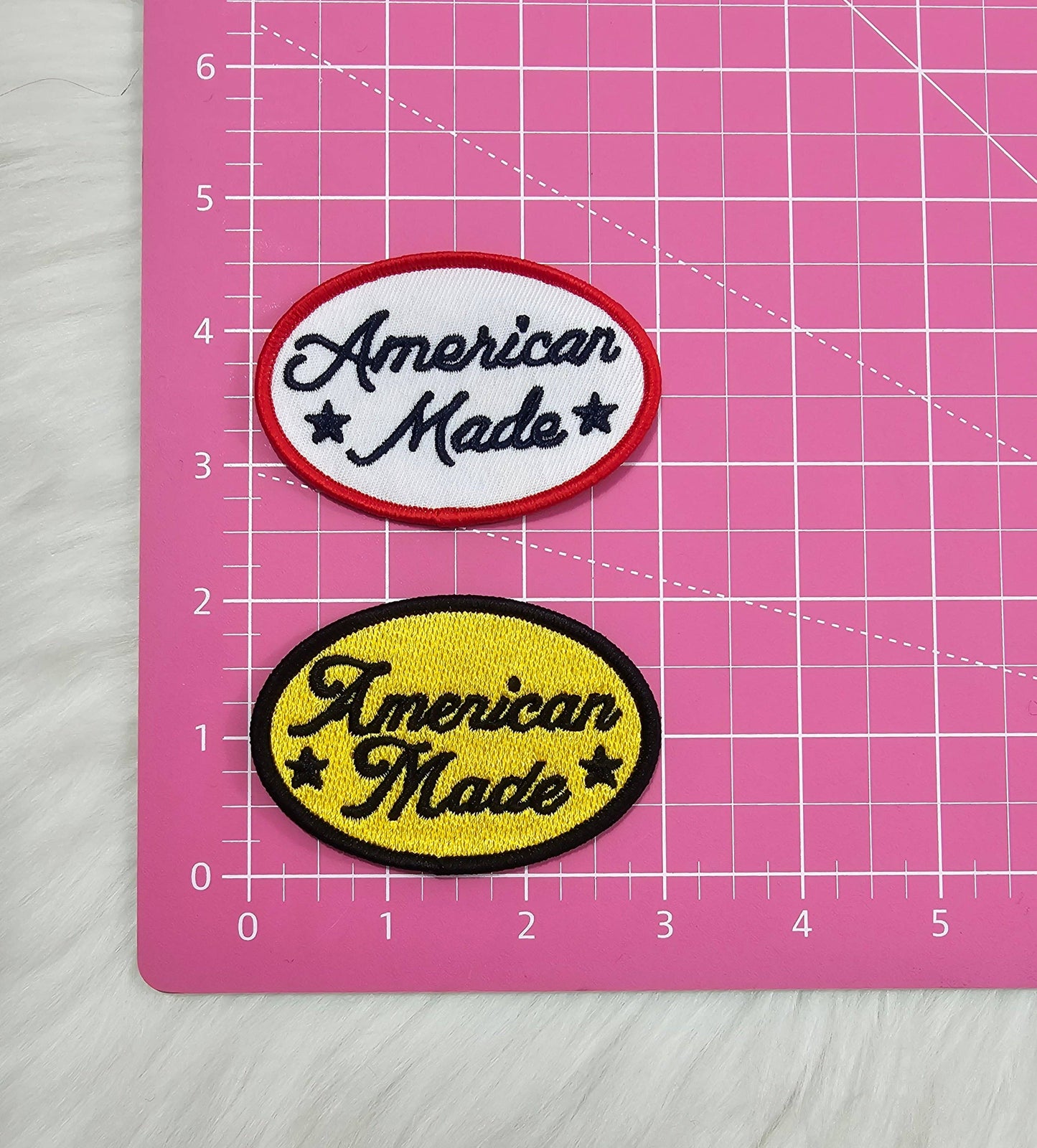 American Made Embroidery Iron On Patch