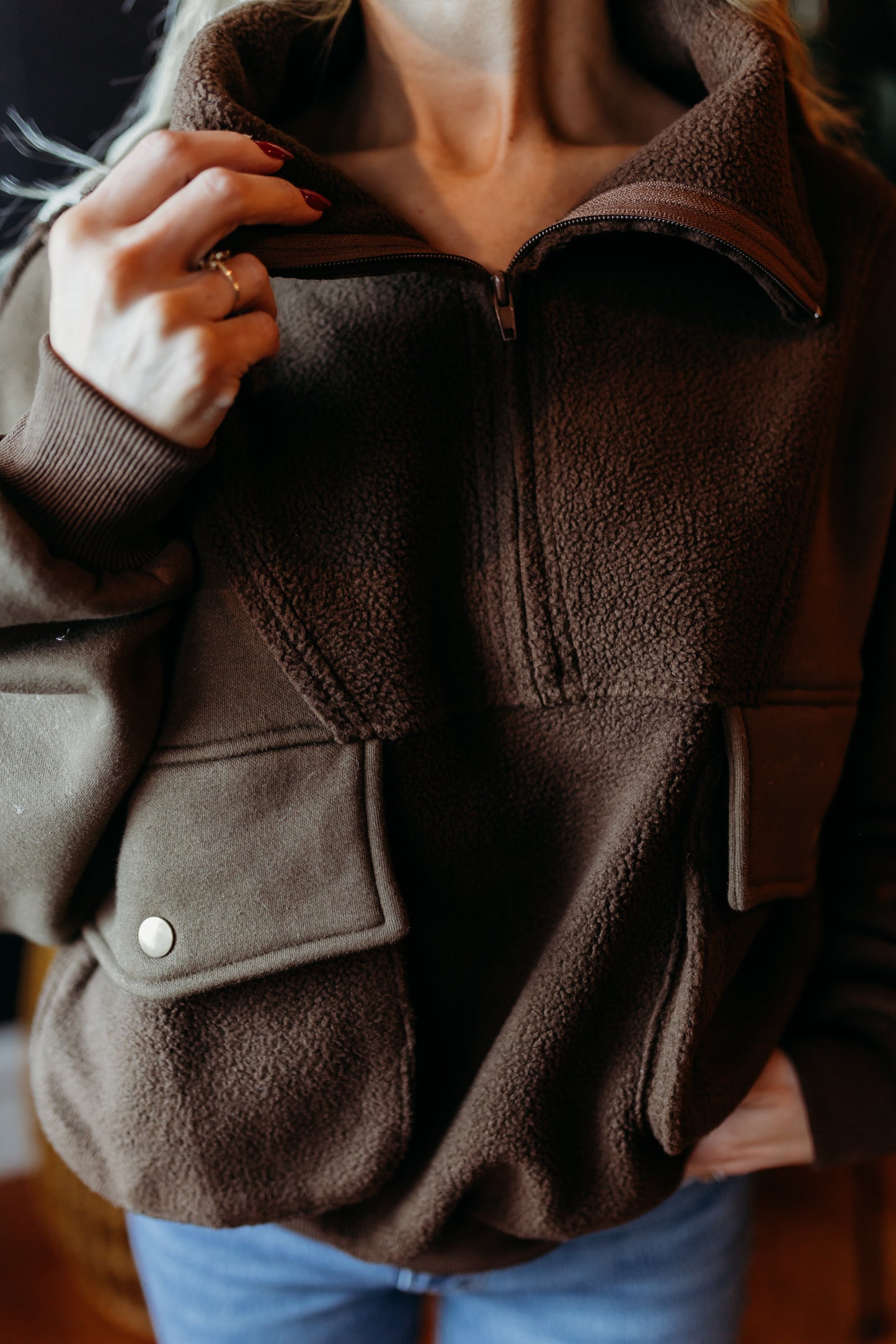 Carter Pullover: Brown