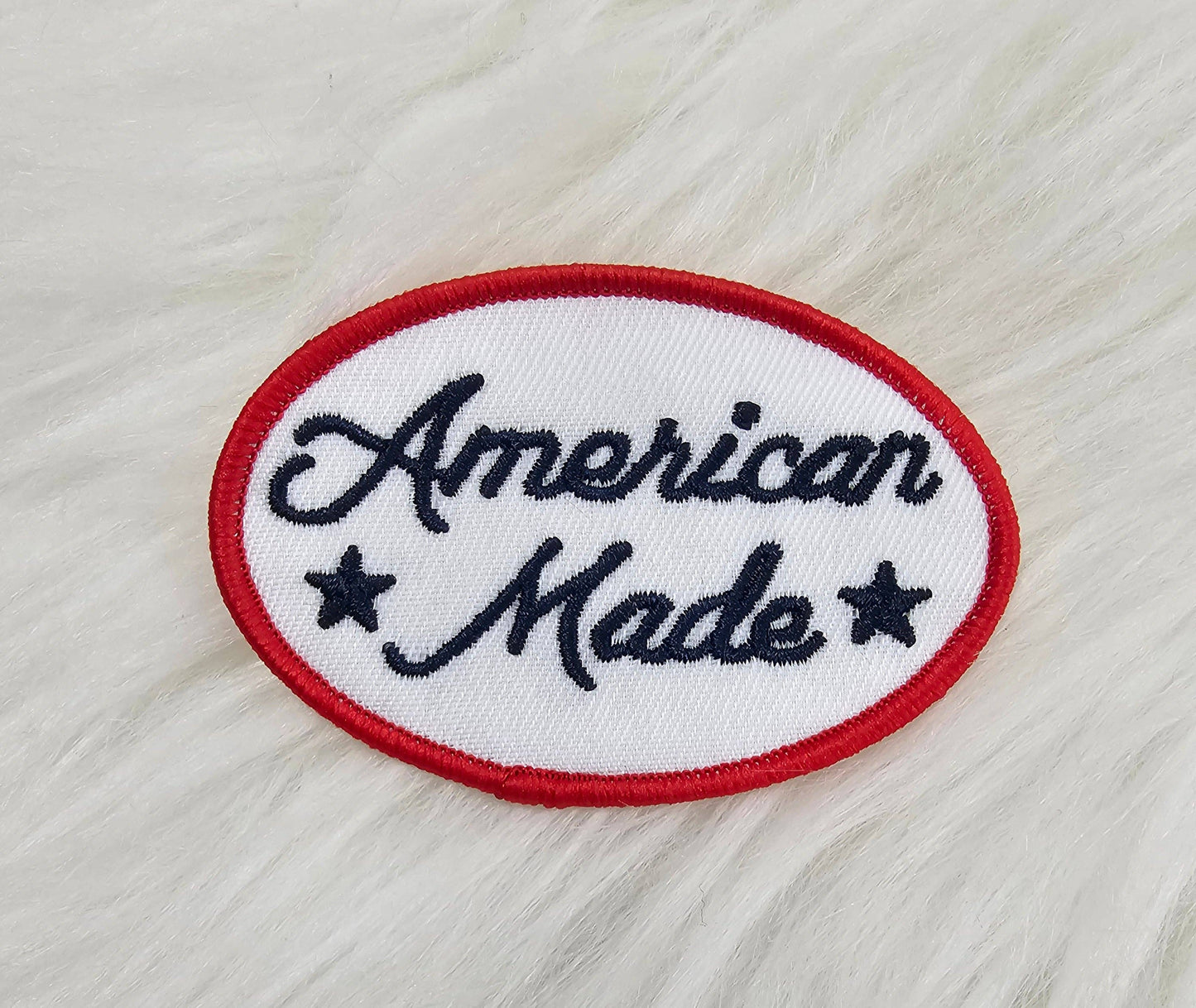 American Made Embroidery Iron On Patch