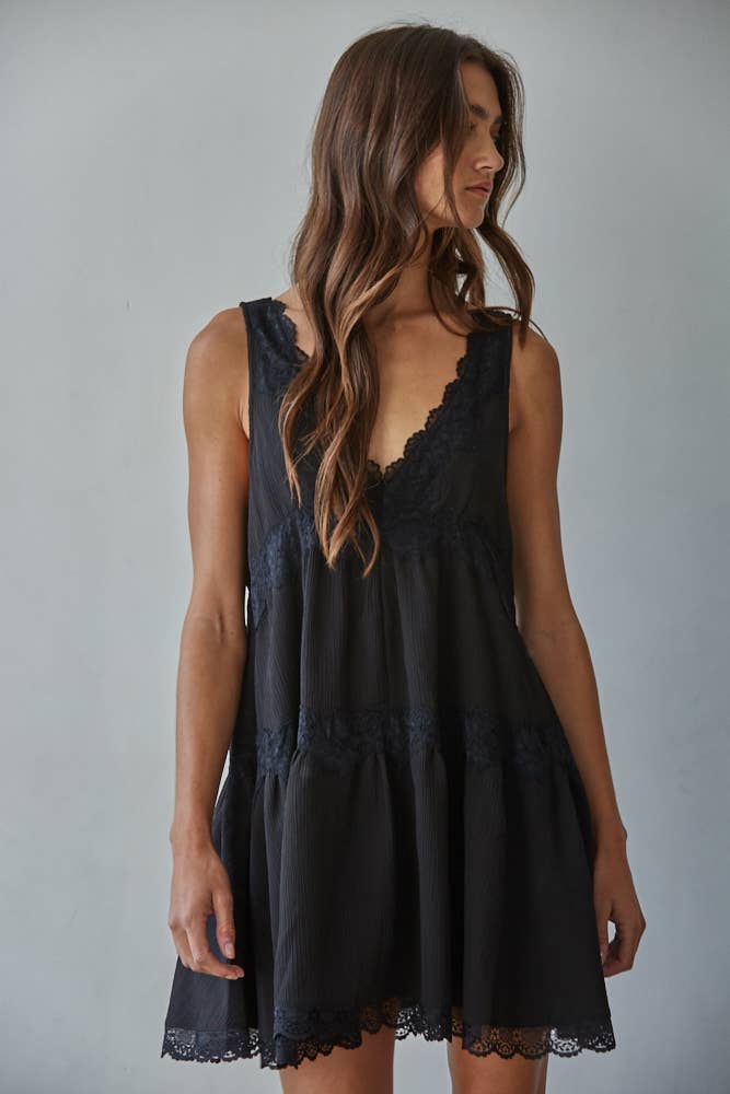 Plunging Stella Mini Dress
