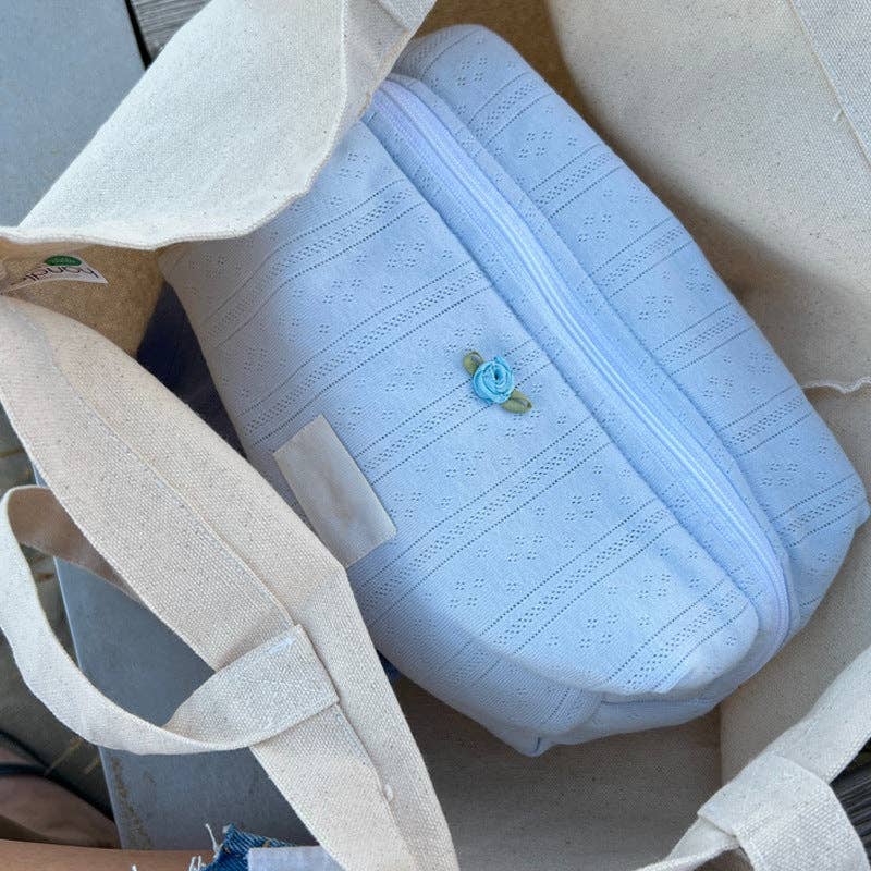 Sweet Blue Cosmetic Bag