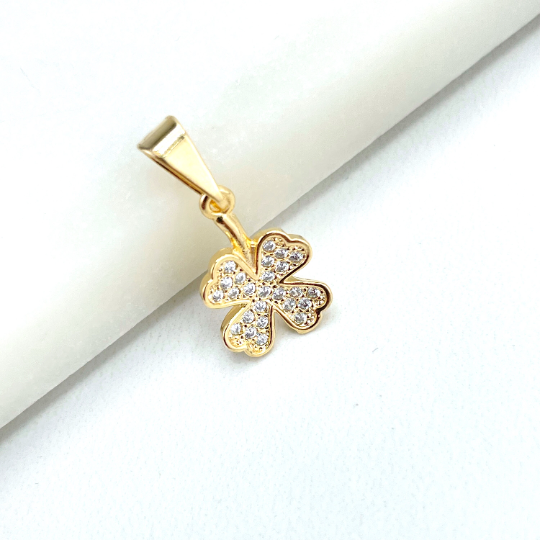 CZ Clover Charm