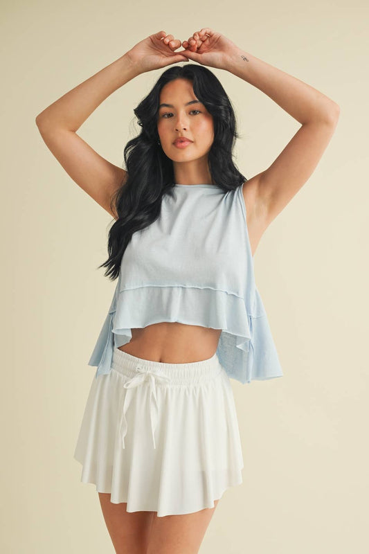 Perfect Layer Sleeveless Top: Blue