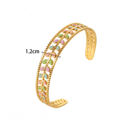 18K Colorful Bangle