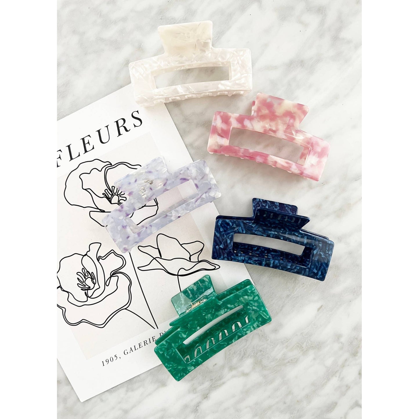 Jumbo 4-Inch Claw Clip: CHESS