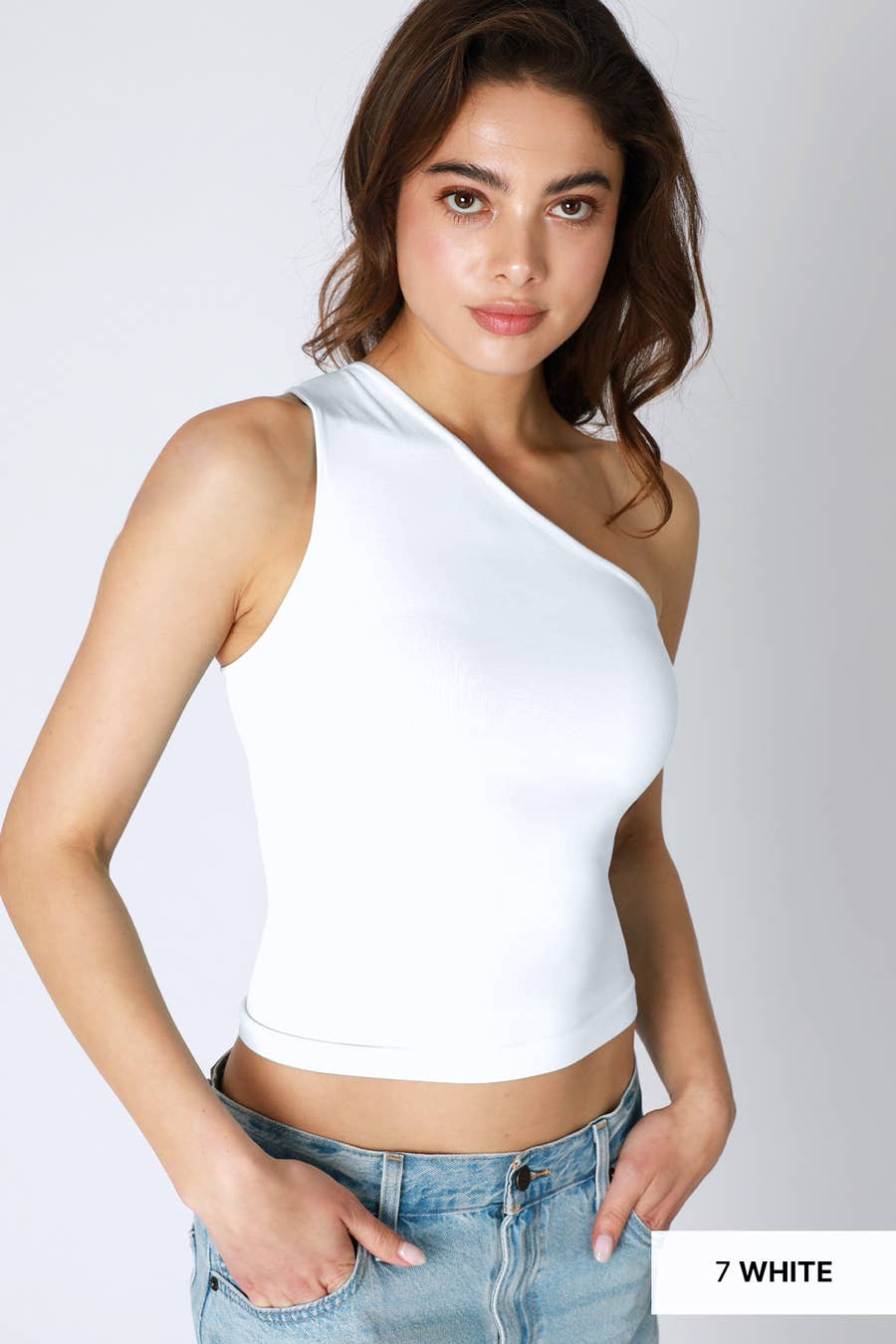 Lemon One Shoulder Tank