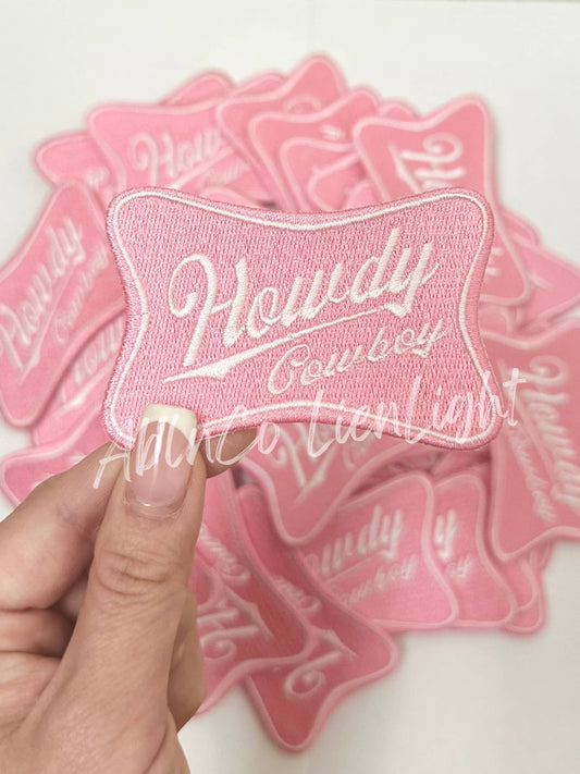 Howdy embroidery patch