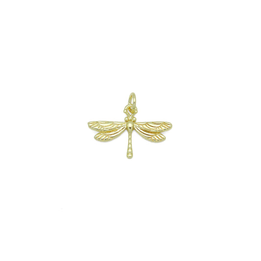 Gold Dragonfly Charm