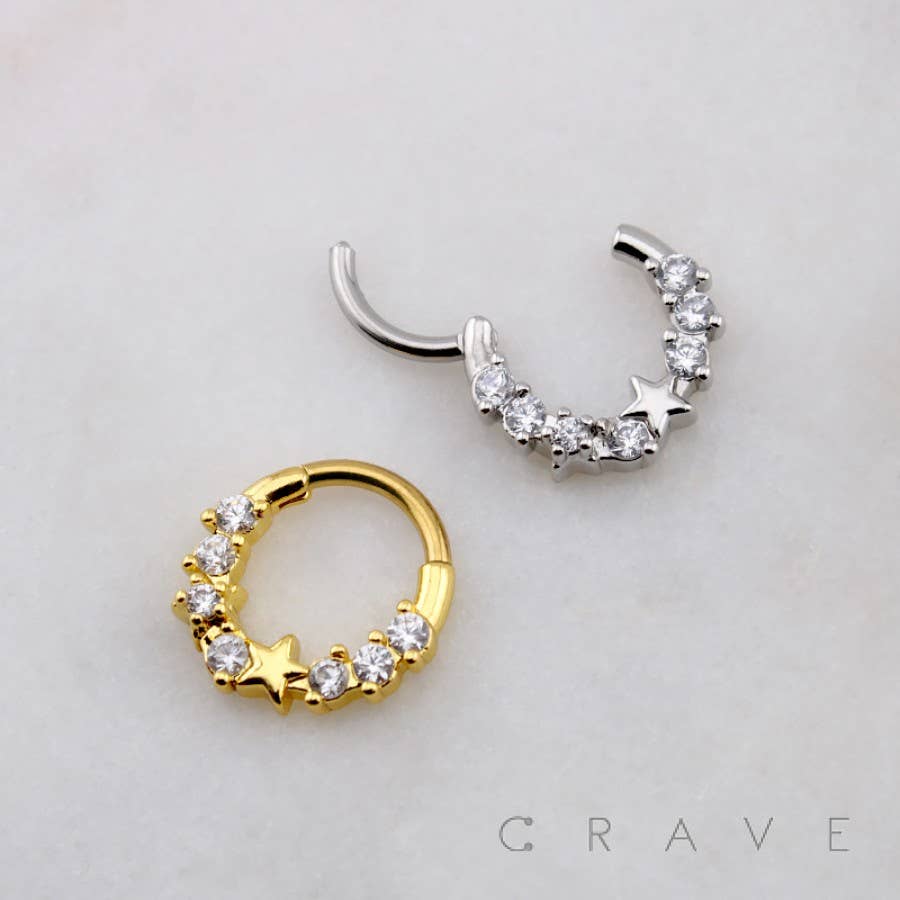 MULTI CLUSTER STAR SEPTUM HINGED- SS