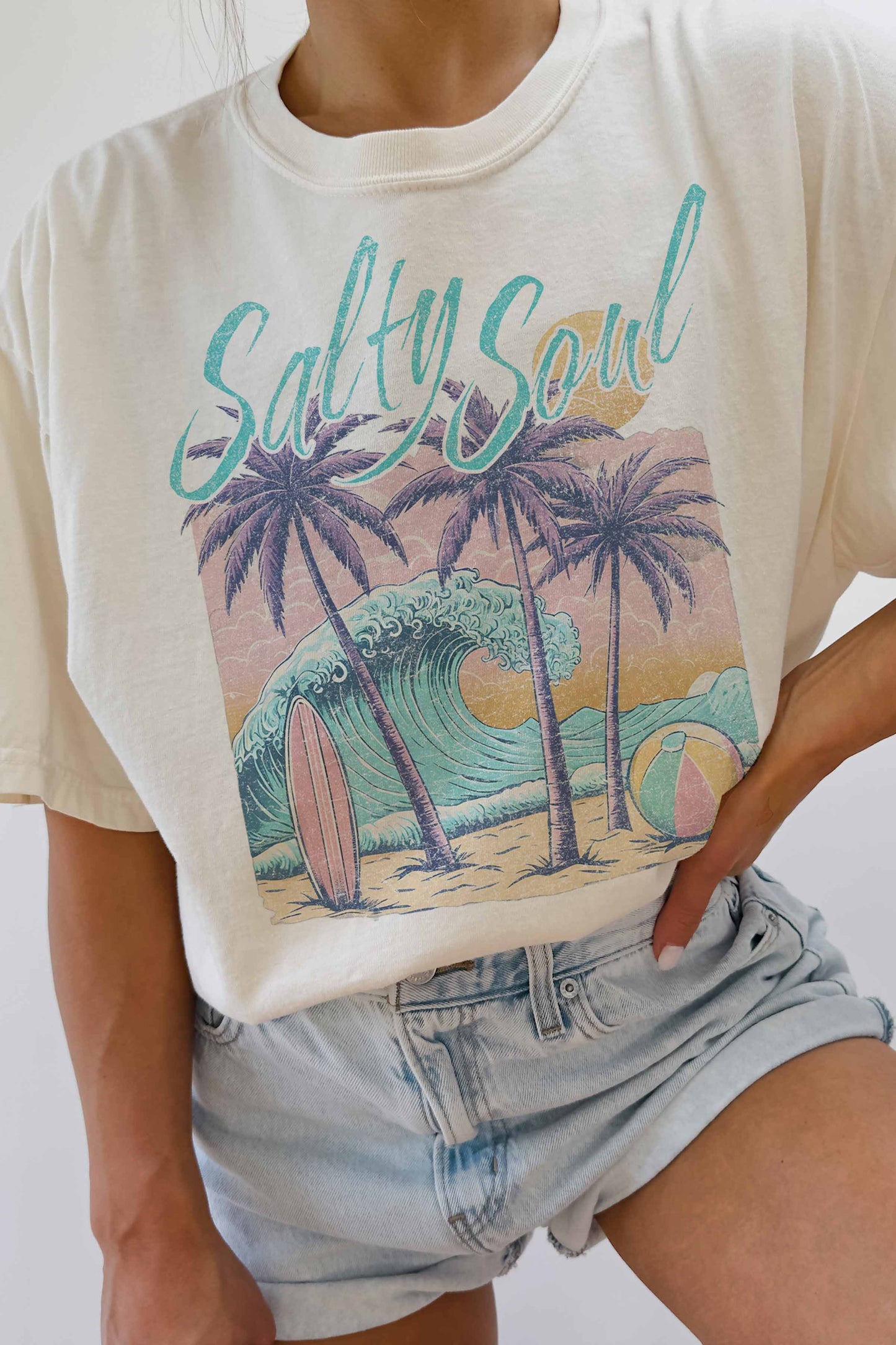 SALTY SOUL OVERSIZED TEE