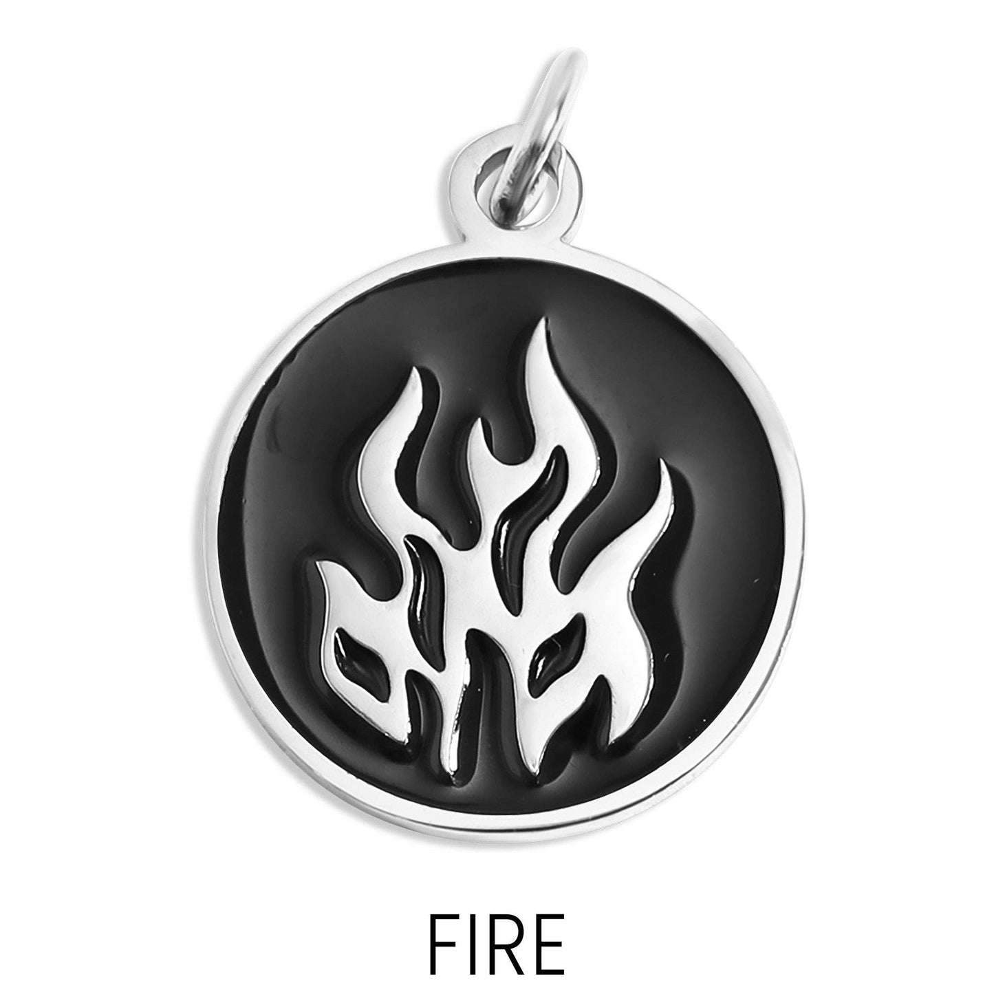 Earth, Fire, Water, & Air Element Charm- Gold