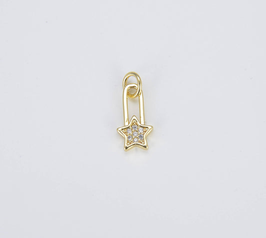 Safety Pin w/ Star Charm