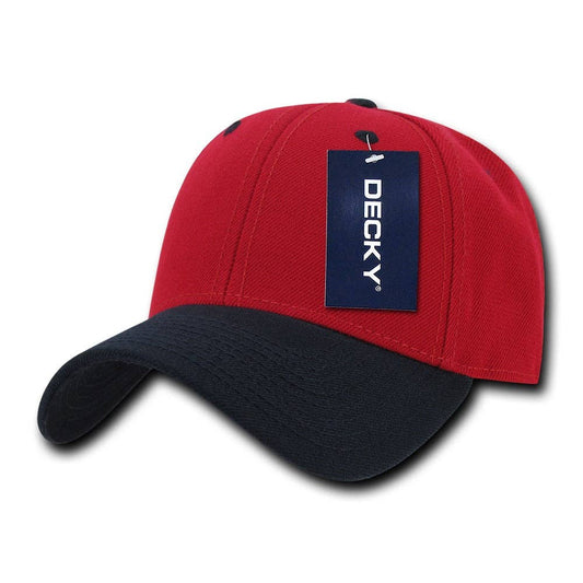 Adult Baseball Cap - Red/Navy