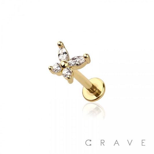 BUTTERFLY PUSH PIN 18g 8MM