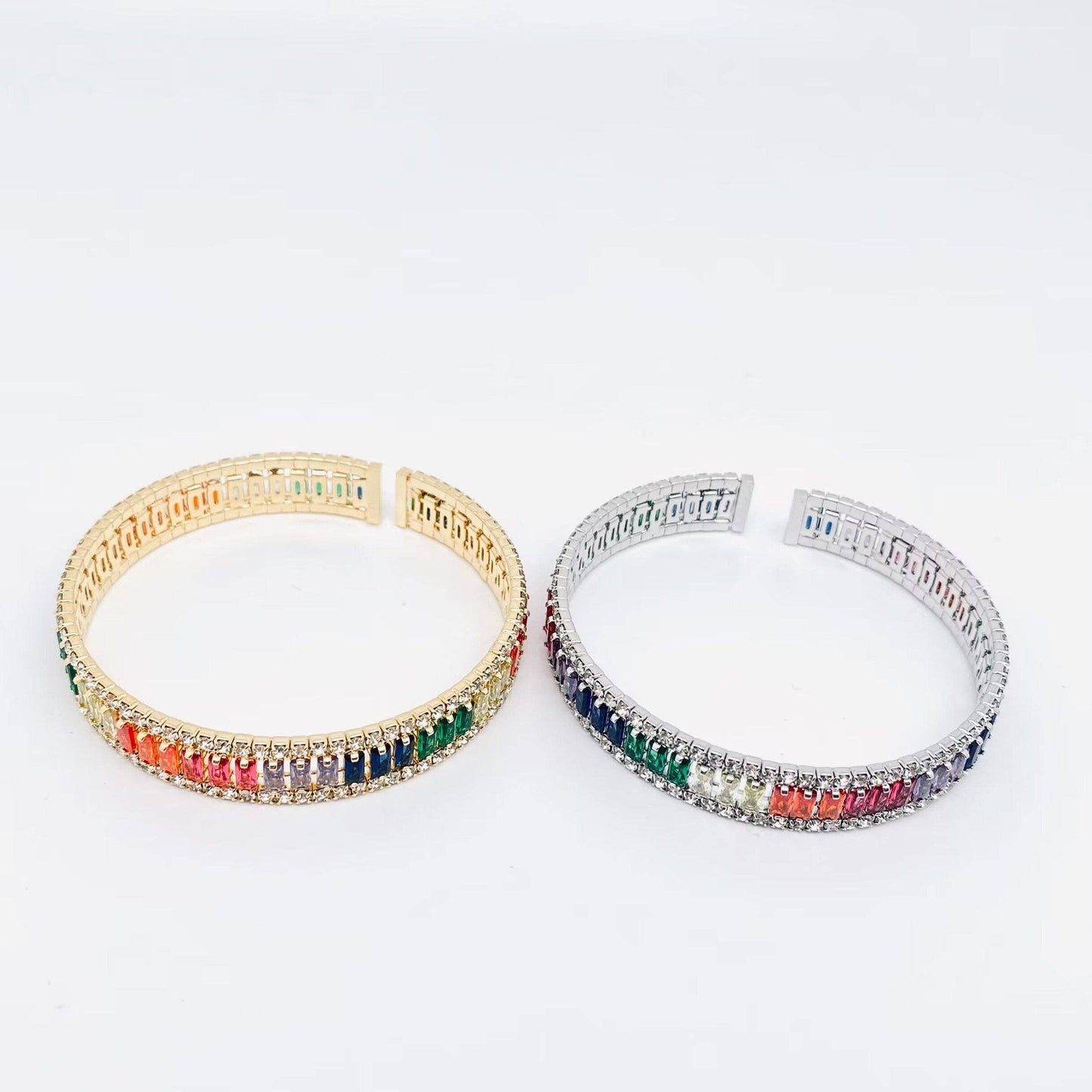 18K CZ Colorful Bangle