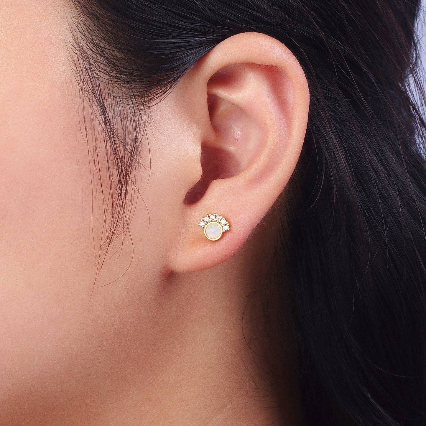 Opal Stud Earrings