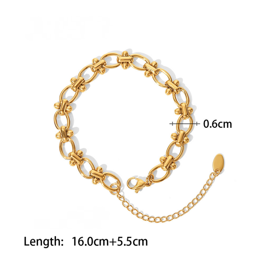 18K Chain Clasp Bracelet