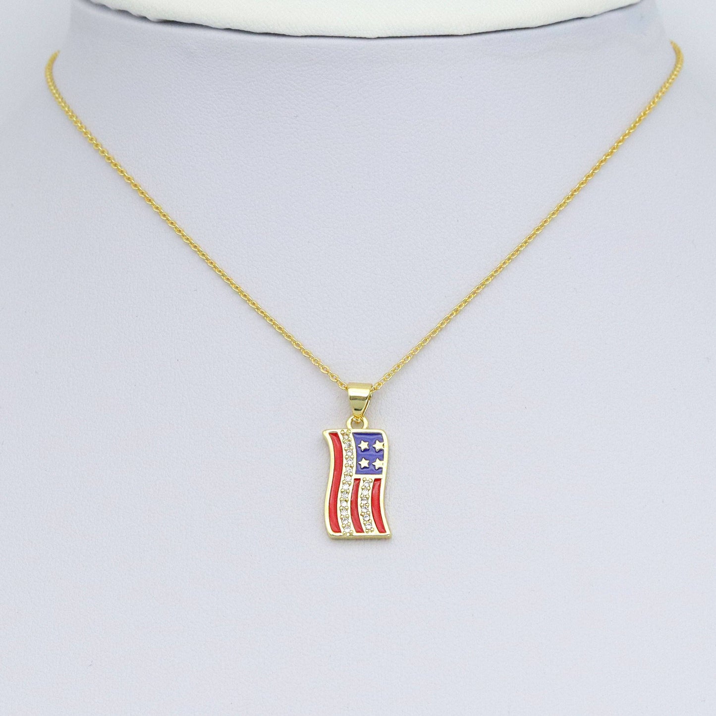 American Flag Charm