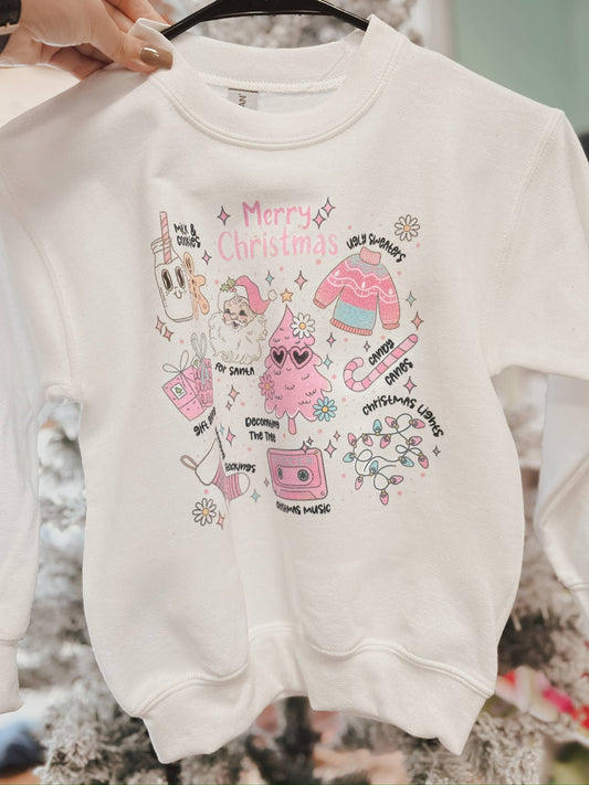 Christmas Elements Kids Sweatshirt
