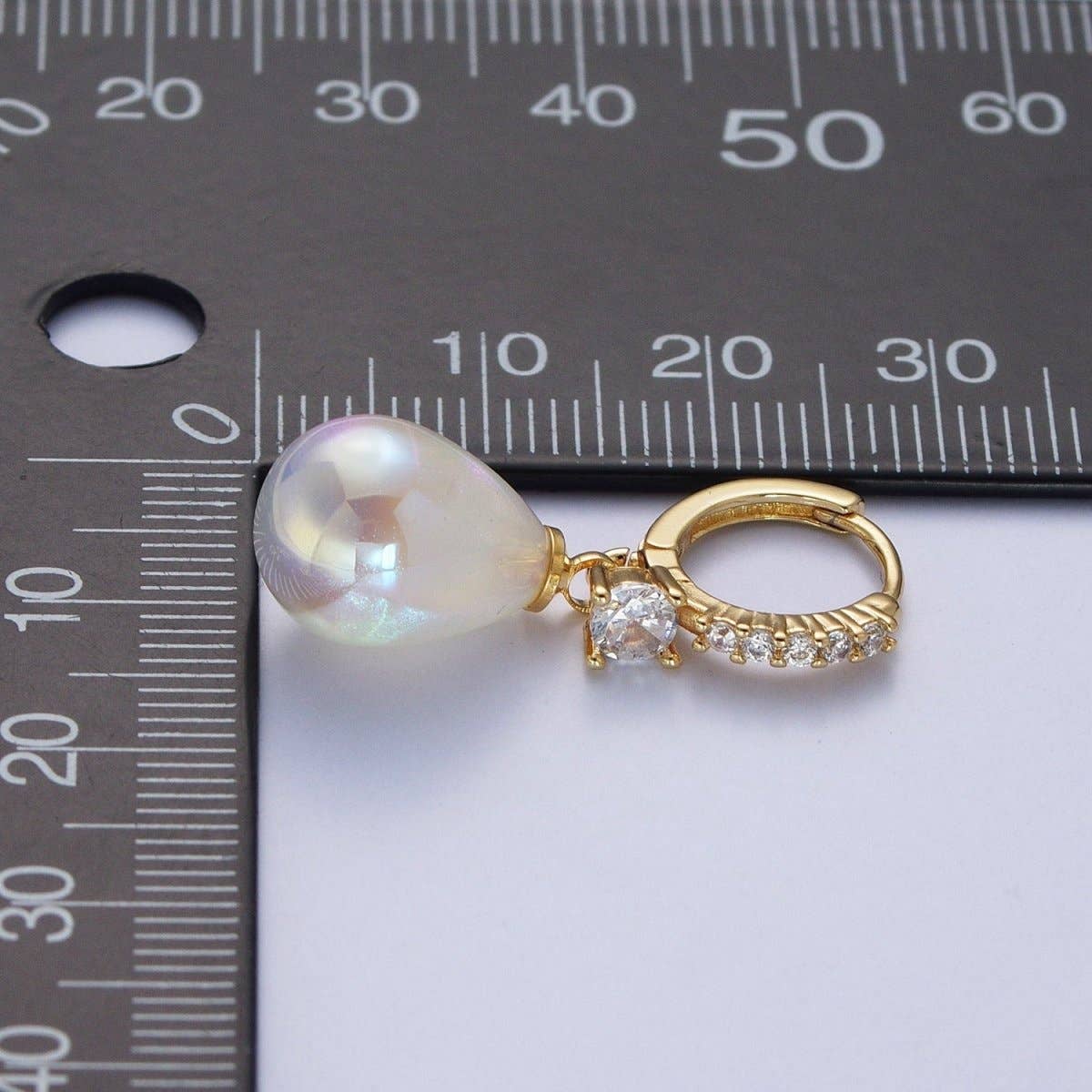 Pearl Drop Huggies