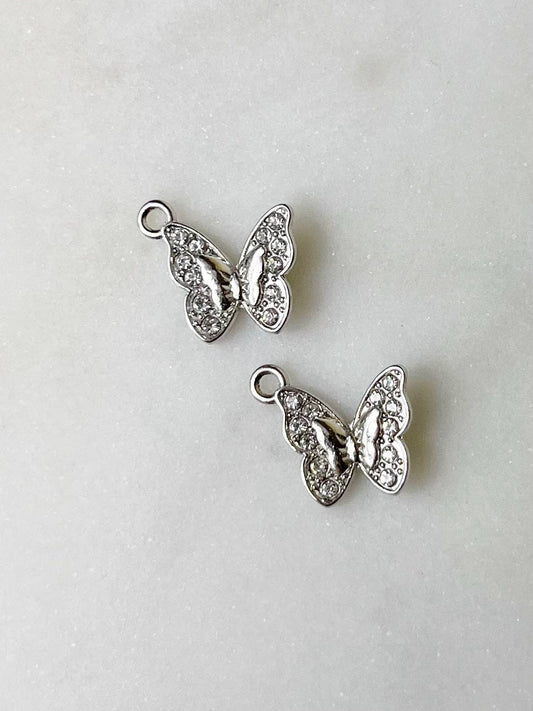 Silver Butterfly Charm