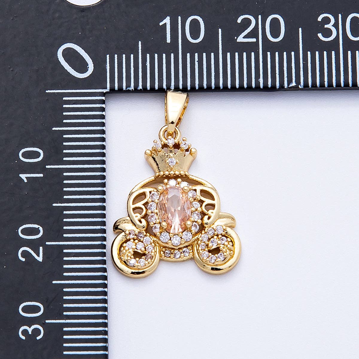16K Gold Carriage Charm