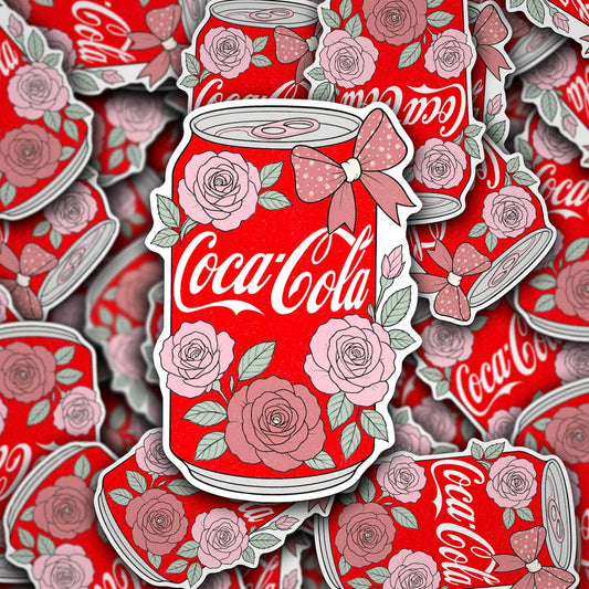 Floral Coca-Cola Can