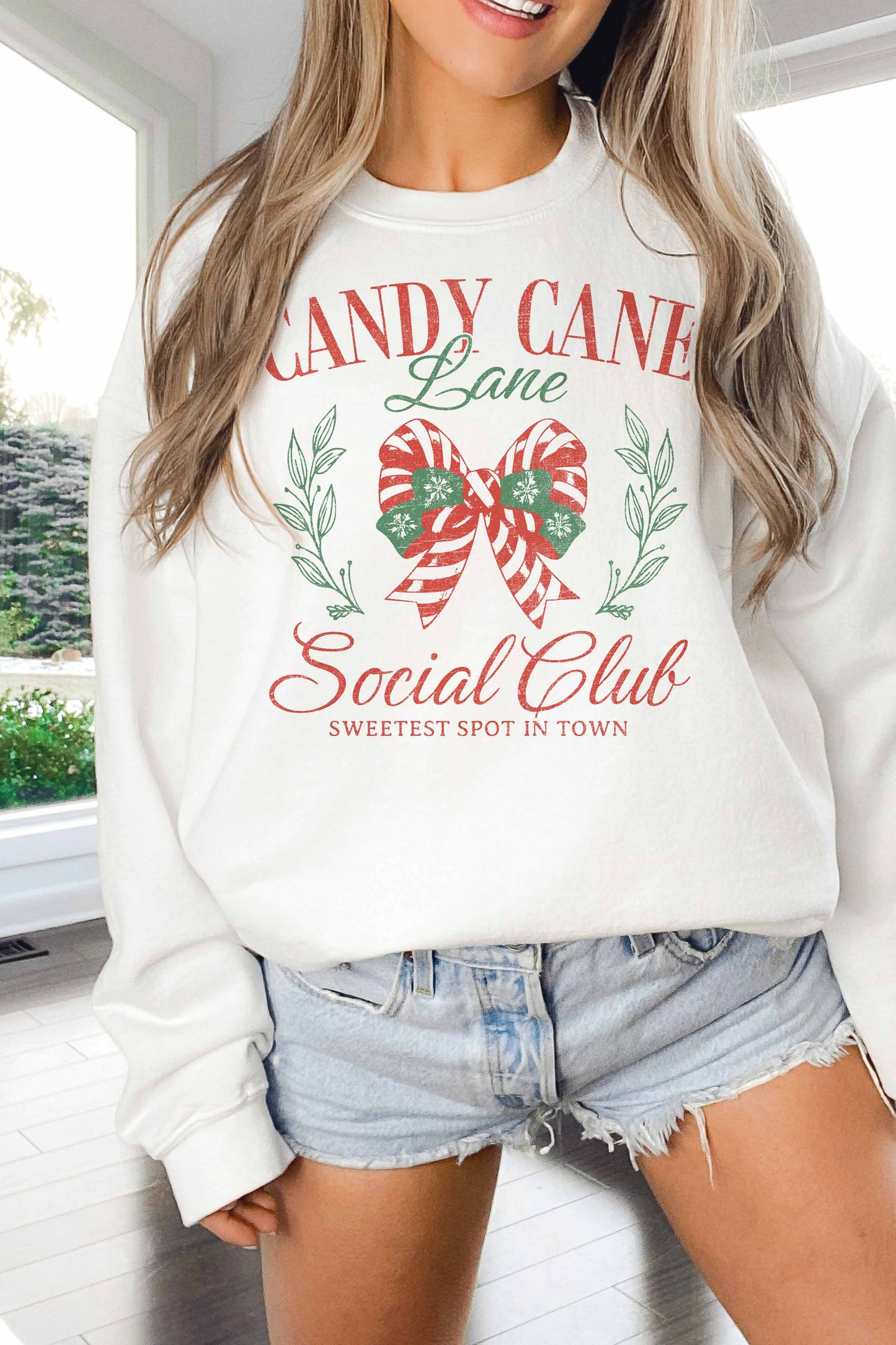 CANDY CANE SOCIAL CLUB SWEATSHIRT